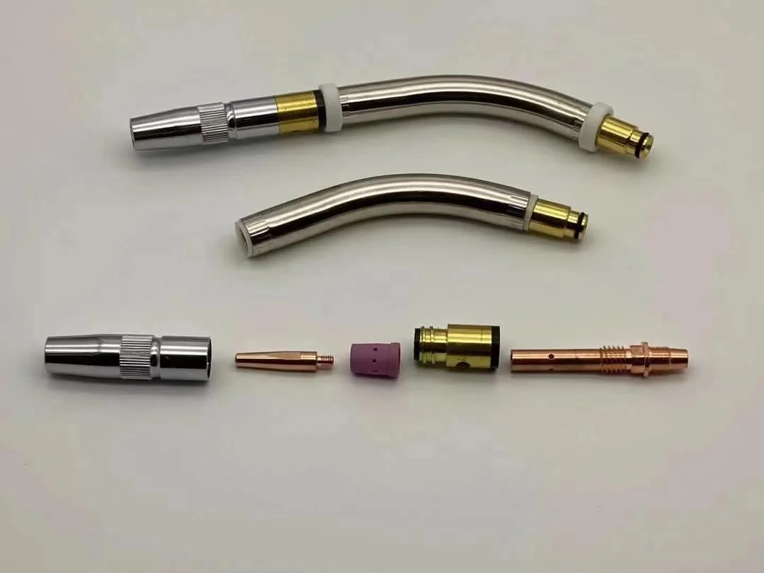 Robotic welding swan neck for SPM automation